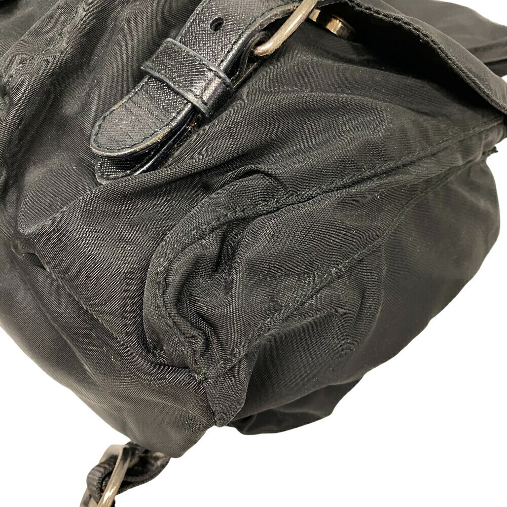 Prada Backpack Plate Black Triangular Nylon - image 4